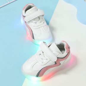Toddler Colorblock Velcro Strap LED Sneakers