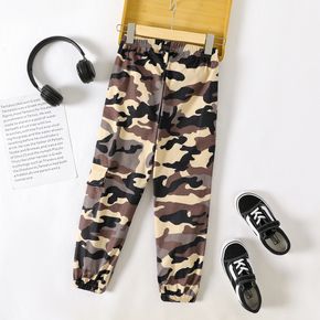 Kid Boy Camouflage Print Pocket Design Cargo Pants