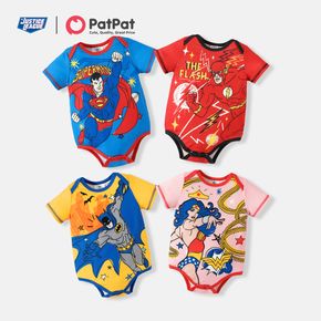 Justice League Baby Unisex Rompers & Bodysuits Positioning print Short sleeve