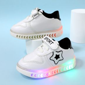 Toddler / Kid Letter Stars Graphic LED Casual Shoes