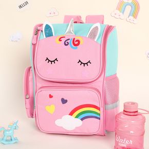 Kids Cartoon Rainbow Unicorn Print Preschool Backpack Book Bag