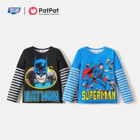 Justice League Kids Boy Batman and Superman 2 in 1 Tee