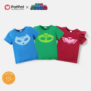 PJ Masks Toddler Boy/Girl Heroes Face Mask Print Cotton Tee