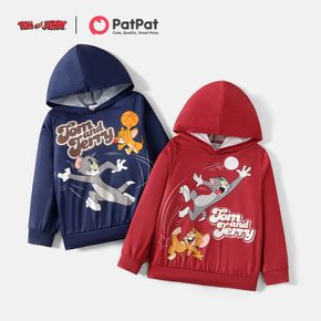 Tom and Jerry Kid Boy Letter Ball Print Hoodie Sweatshirt