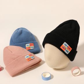 Baby / Toddler Letter Patch Knit Beanie Hat