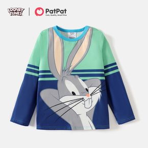Looney Tunes Kid Boy/Kid Girl Colorblock Striped Long-sleeve Tee