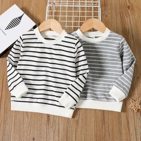 Toddler Boy Casual Stripe Pullover Sweatshirt