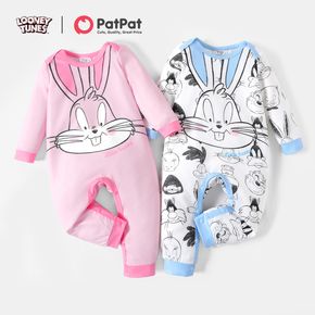 Looney Tunes Baby Boy/Girl Bunny Print Long-sleeve Jumpsuit