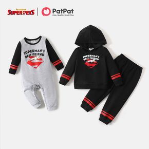 Super Pets Sibling Matching Cotton Long-sleeve Graphic Sets