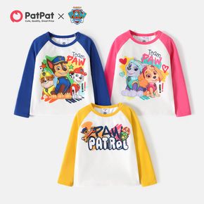 PAW Patrol 1pcs Toddler Unisex Childlike Tee Color blocking / splicing dog Fabric stitching