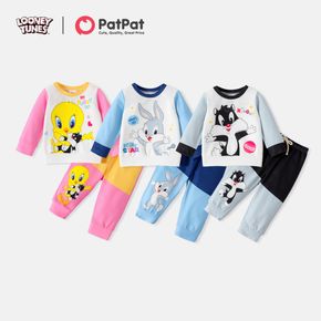 Looney Tunes 2pcs Baby Boy/Girl Long-sleeve Graphic Sweatshirt and Pants Set