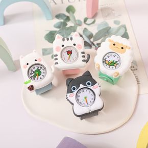 Kids Cartoon Animal Graphic Slap Strap Watch (With Packing Box) (With Electricity)