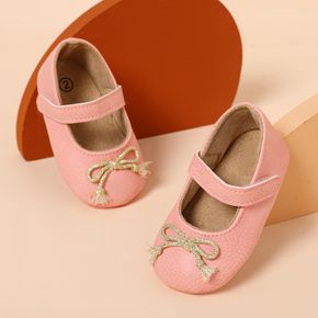 Baby / Toddler Tasseled Glitter Bow Decor Mary Jane Shoes