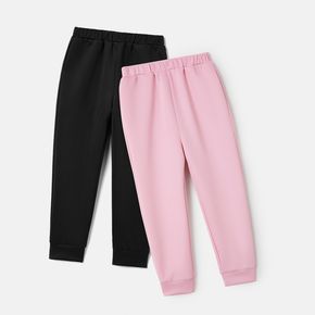 Toddler Girl Basic Solid Color Elasticized Pants