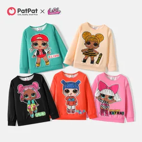 L.O.L. SURPRISE! Kid Girl Letter Characters Print Pullover Sweatshirt