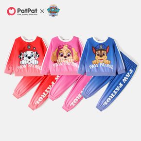 PAW Patrol 2pcs Toddler Girl/Boy Letter Print Pullover Sweatshirt and Pants Set