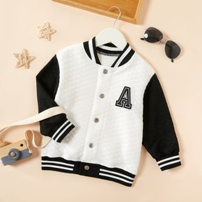 Baby / Toddler Striped Letter Sporty Jacket