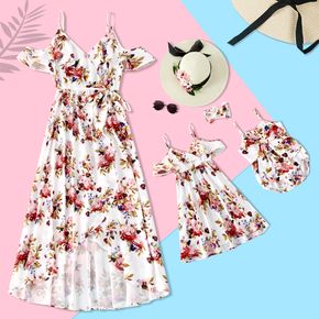 Floral Print Off Shoulder Cami Maxi Matching Dress