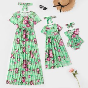 Mosaic Mommy and Me Bohemia Floral Dresses for Mom - Girl - Baby