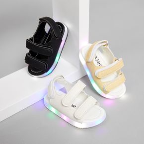 Toddler / Kid Solid Velcro Closure LED Sandals