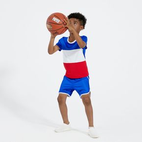 Farbblock-T-Shirt und Shorts Freizeitsport für Kleinkinder / Kinder eingestellt
