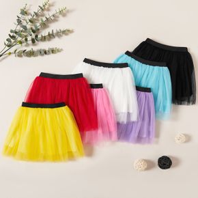 Kids Girl Mesh Elasticized Skirt