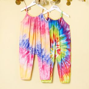 Toddler Girl Casual Tie Dyed Jumpsuit