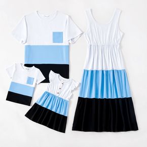 Splice Color Block Family Matching Blue Sets