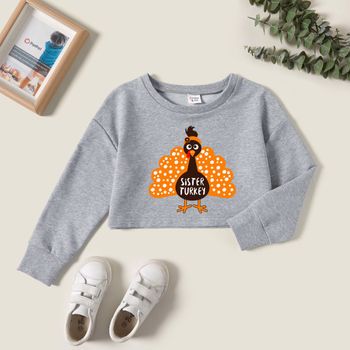 Kids Graphic Light gray Long-sleeve Pullover