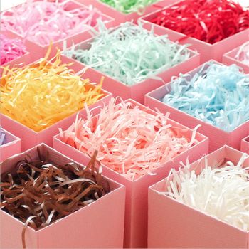 100g Shredded Crinkle Paper Raffia Candy Boxes DIY Gift Box Filling Material Party Arrangement Gift Wrapping