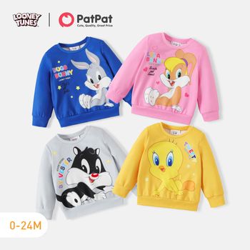 Looney Tunes Baby Boy/Girl Long-sleeve Graphic Pullover Sweatshirt