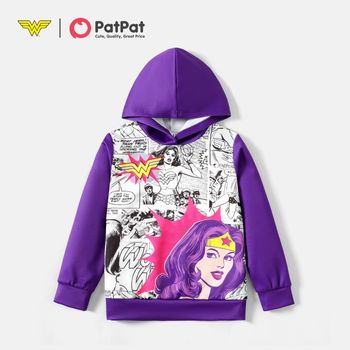 Wonder Woman Kid Girl Colorblock Hooded Sweatshirt
