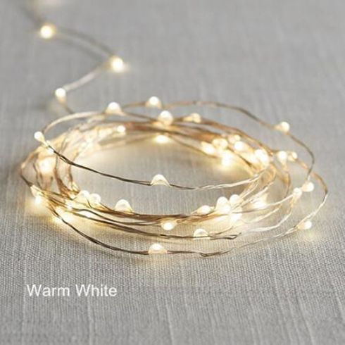 LED Light Flexible String Lamp Copper Wire Cabinet Lamp Bookcase Decoration Wedding Party Beige big image 9