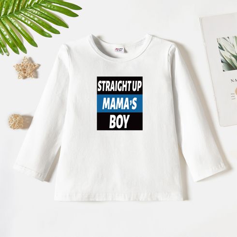 Toddler Graphic White Long-sleeve Tee