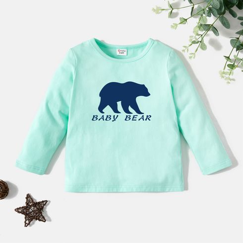 Toddler Graphic Light Green Long-sleeve Tee