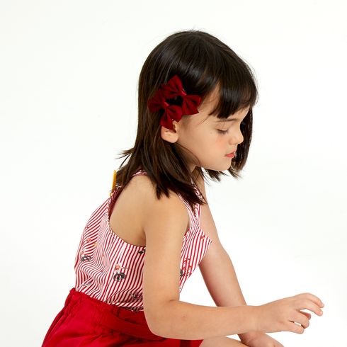 2-piece Solid Bowknot Hairband for Girls Pink big image 5