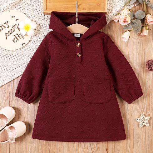 1 unidade Criança Mulher Com capuz Casual Vestidos