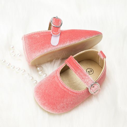 Baby / Toddler Minimalist Pure Color Velcro Prewalker Shoes