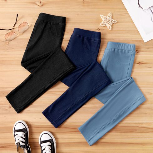 Kid Girl Elastic Denim Skinny Jeans Leggings
