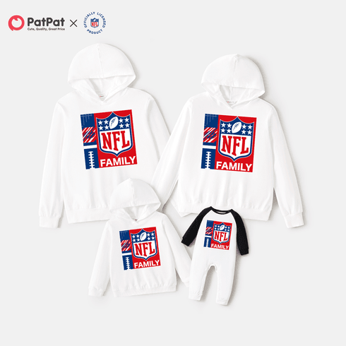 NFL Family Matching Cotton Graphic Hooded Sweatshirts