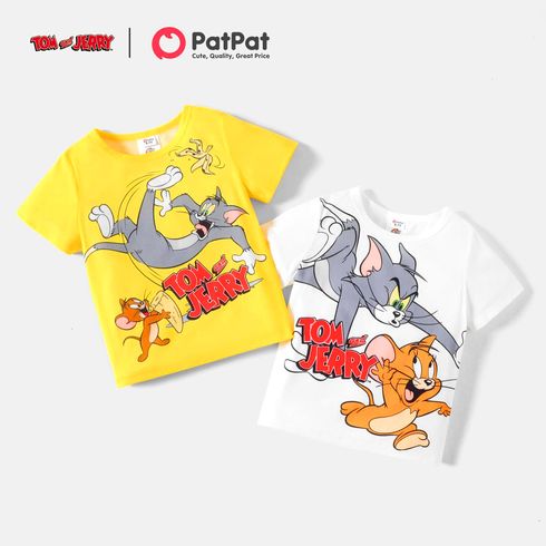 Tom and Jerry Enfants Garçon Motifs animaux Manches courtes T-Shirt