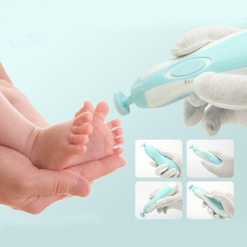 嬰兒指甲剪安全電動新生兒指甲修剪器指甲銼套件修剪和拋光