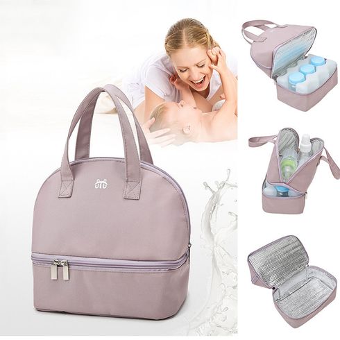 Insulated Baby Bottle Bag Handbag Breastmilk Cooler Bag for Work Picnic Camping Outdoor