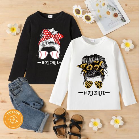 Kinder Damen Figur Langarm T-Shirts