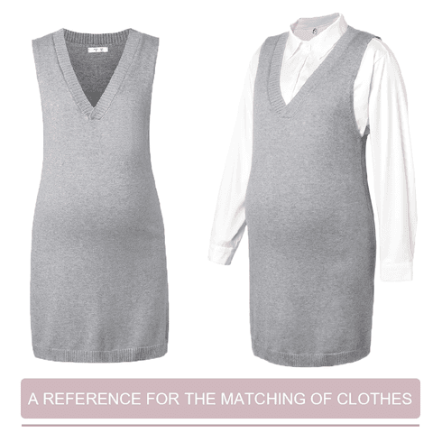 Maternity Simple Plain Knit Tank Dress