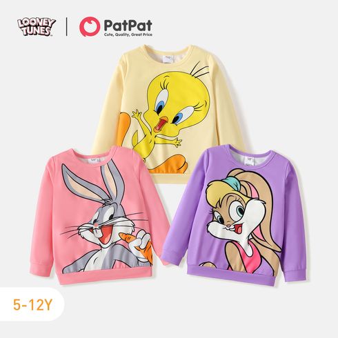 Looney Tunes Kid Girl Characters Print Pullover Sweatshirt