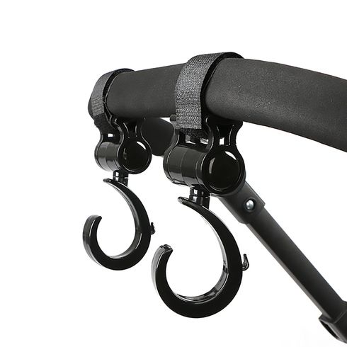 Stroller Hooks Multifunction 360° Rotating Firm Non-Slip Hooks Stroller Accessories