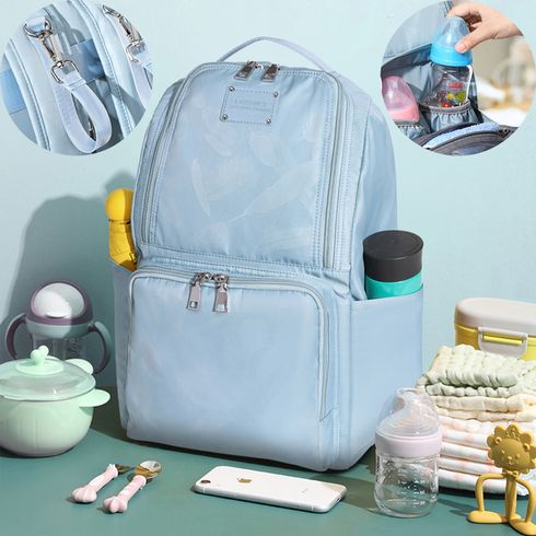 Multifunktions-Mama-Rucksack, reine Farbe, Wickeltaschen-Griff-Rucksack mit Kinderwagen-Schnalle