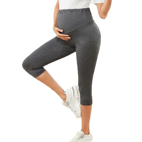 Maternity Solid Capris Leggings