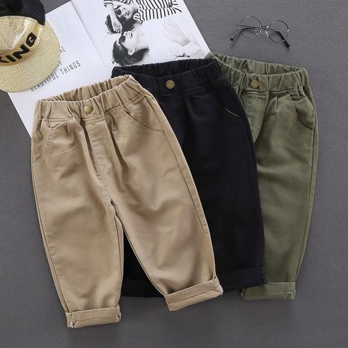 Kid Boy Basic einfarbige elastische Hose